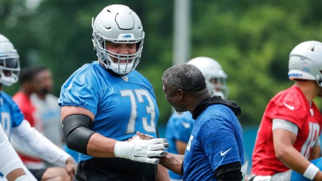 Detroit Lions offensive lineman Jonah Jackson.